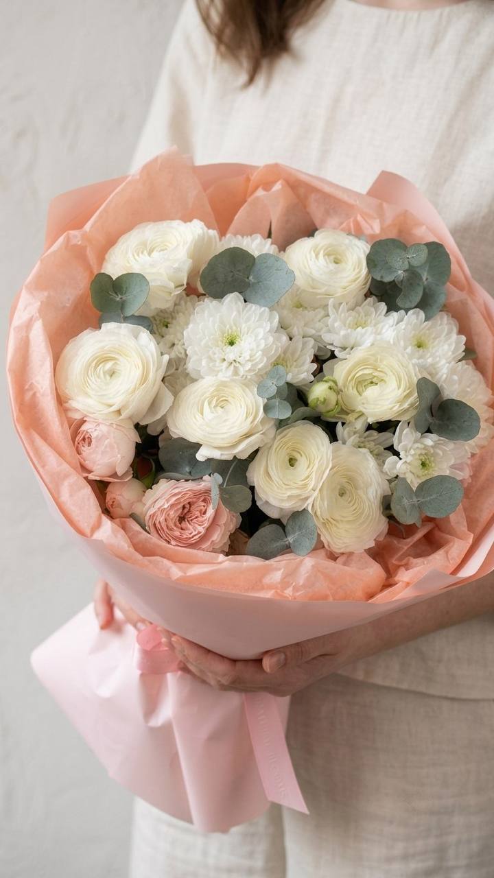 Авторский букет «Снежное чудо»